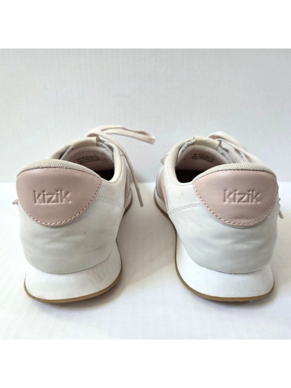 Kizik Shoes Womens 11 Milan Hands Free Comfort Sneakers Bone / Pink - Picture 9 of 12